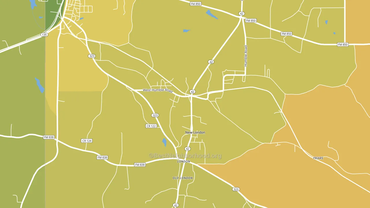 75682, TX block-group voter-turnout map