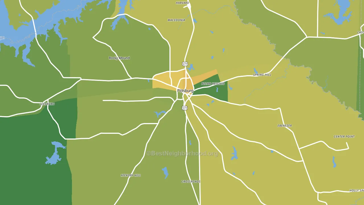 75686, TX block-group voter-turnout map