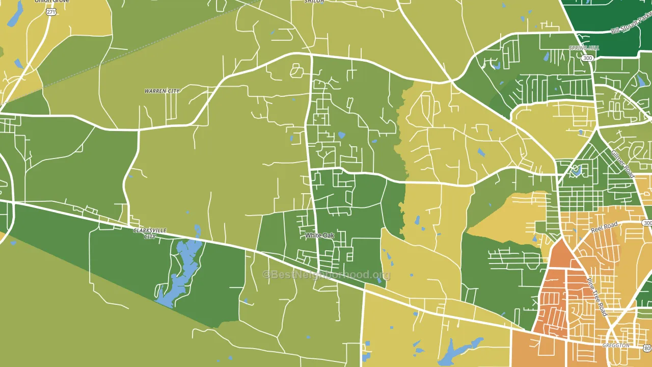 75693, TX block-group voter-turnout map