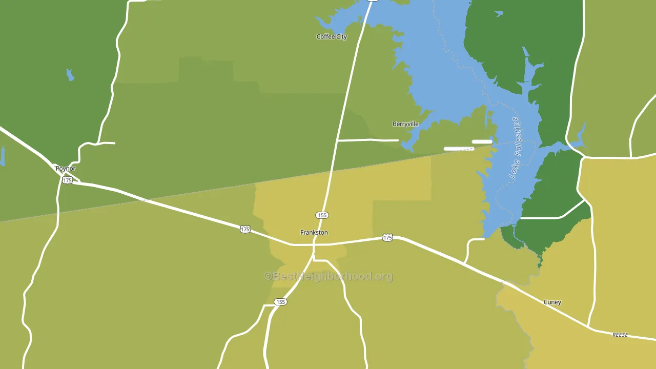 75763, TX block-group voter-turnout map
