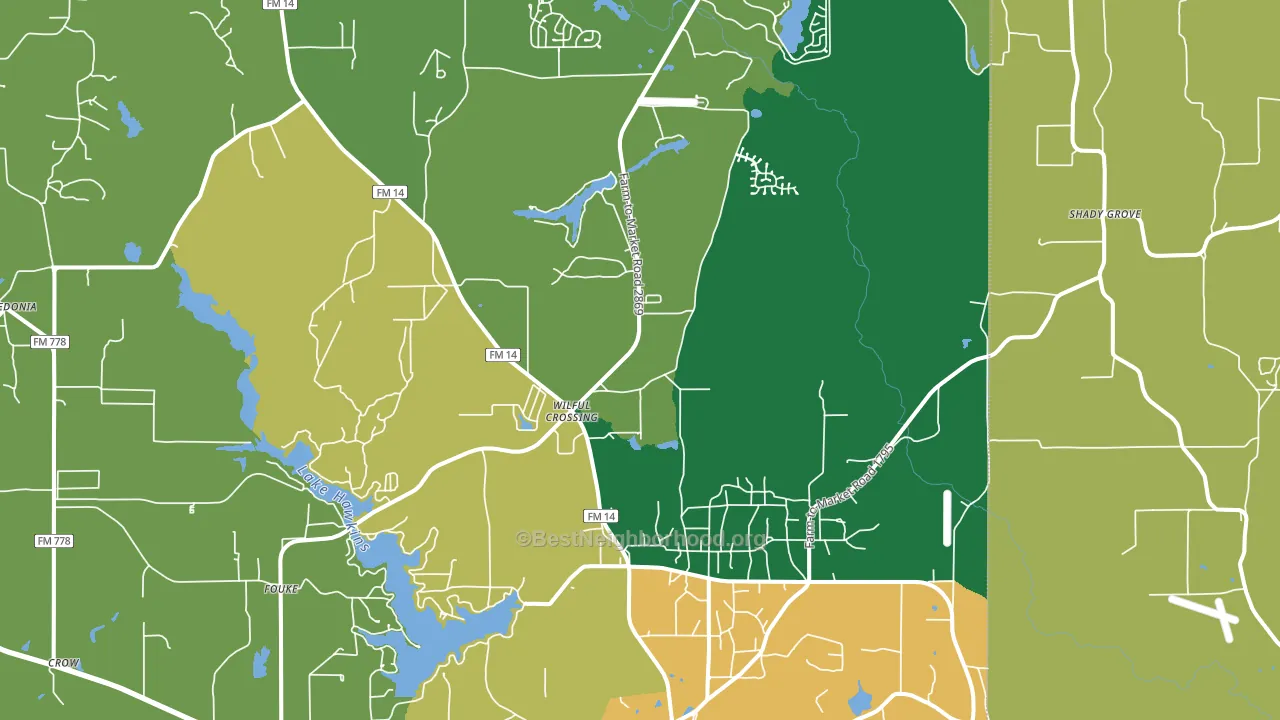 75765, TX block-group voter-turnout map