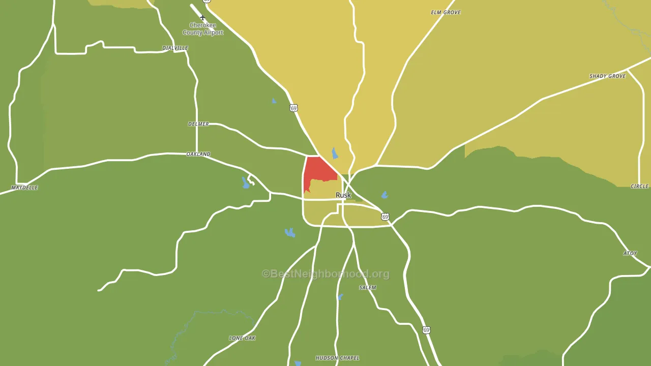 75785, TX block-group voter-turnout map