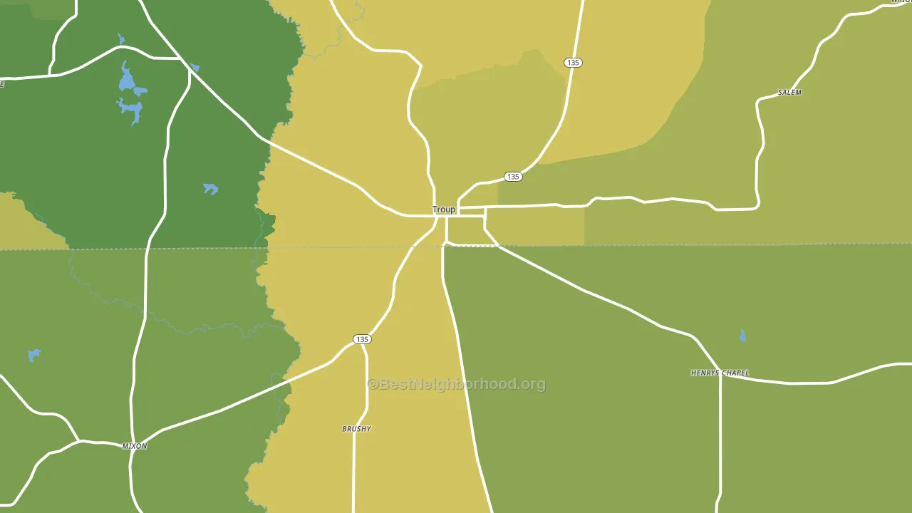 75789, TX block-group voter-turnout map