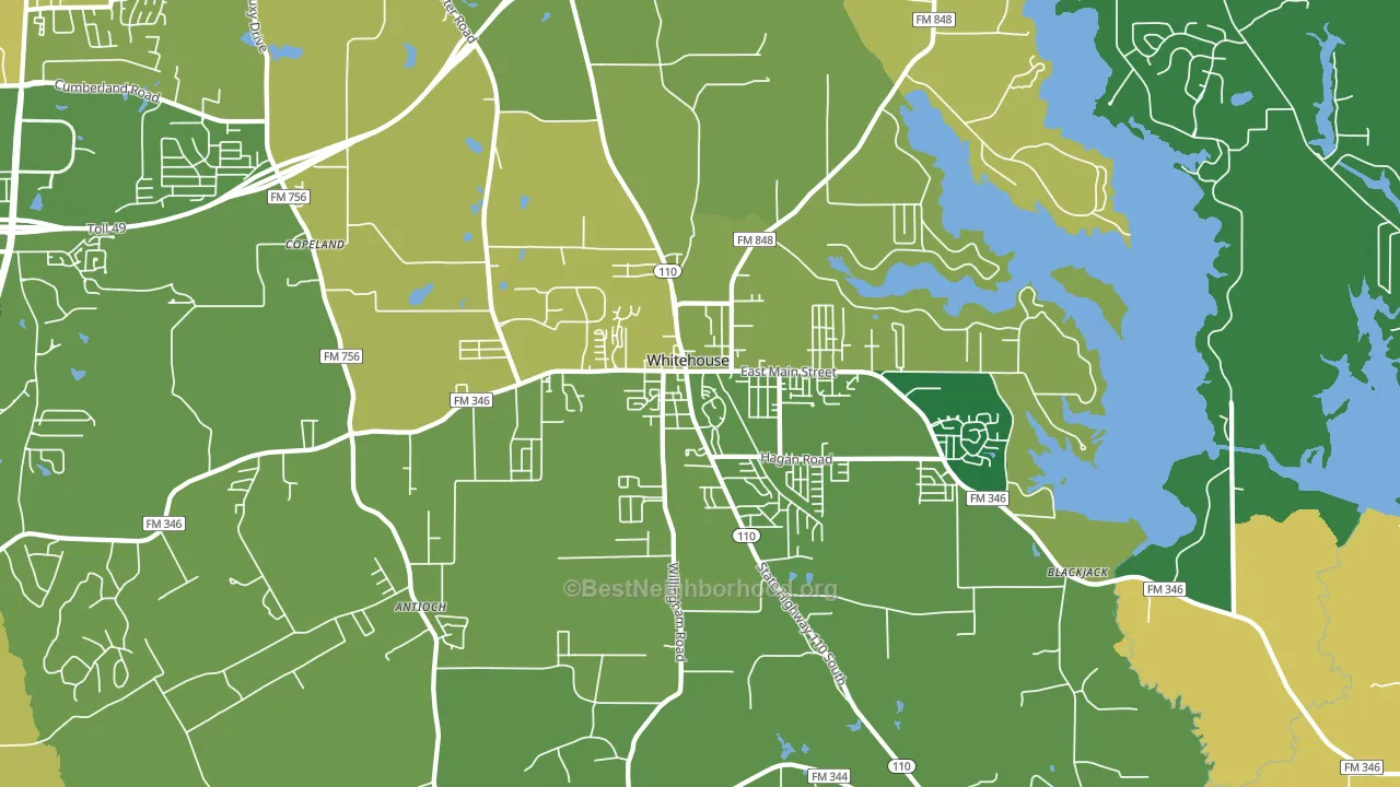 75791, TX block-group voter-turnout map