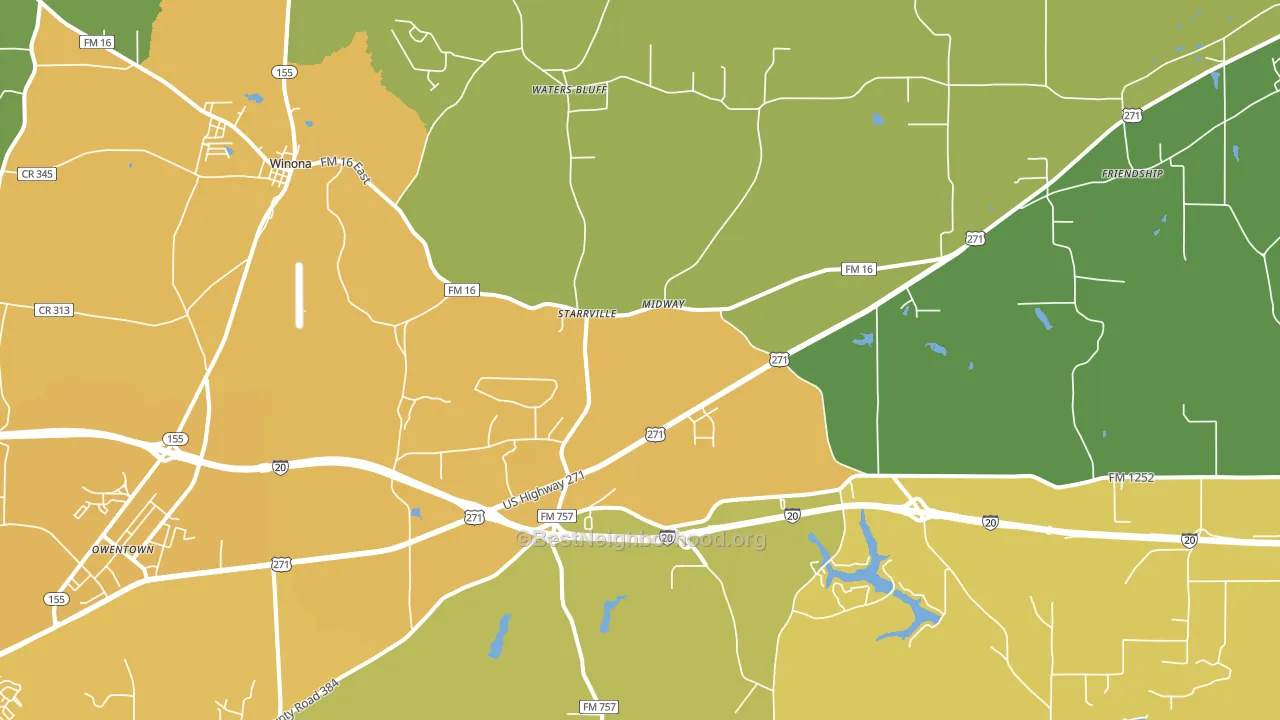 75792, TX block-group voter-turnout map