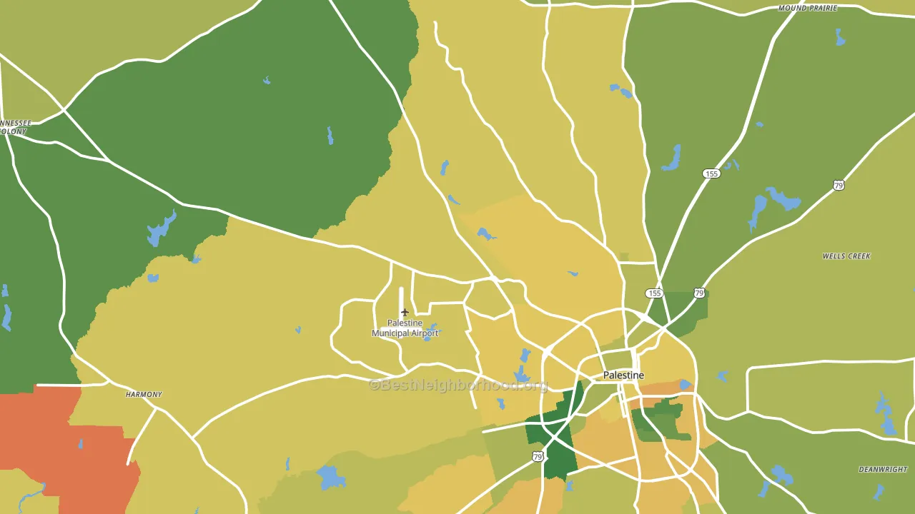 75803, TX block-group voter-turnout map