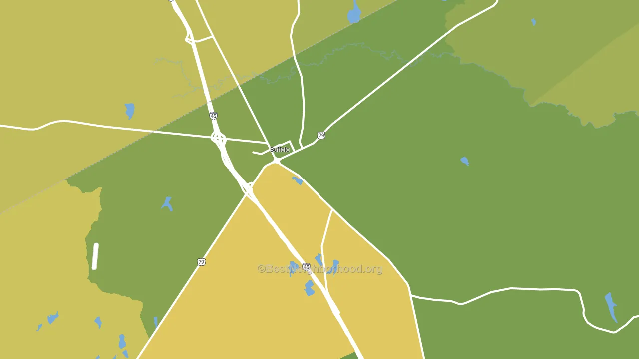 75831, TX block-group voter-turnout map