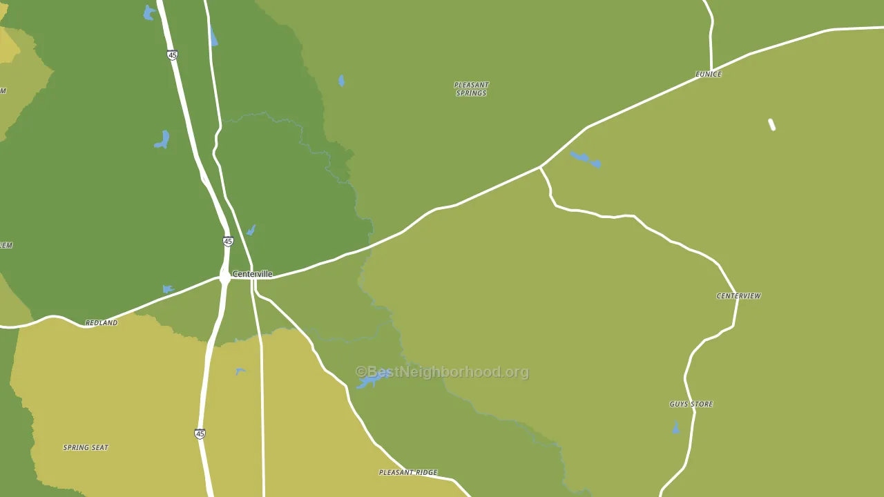 75833, TX block-group voter-turnout map