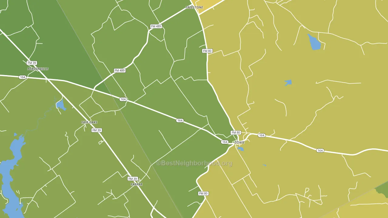 75838, TX block-group voter-turnout map