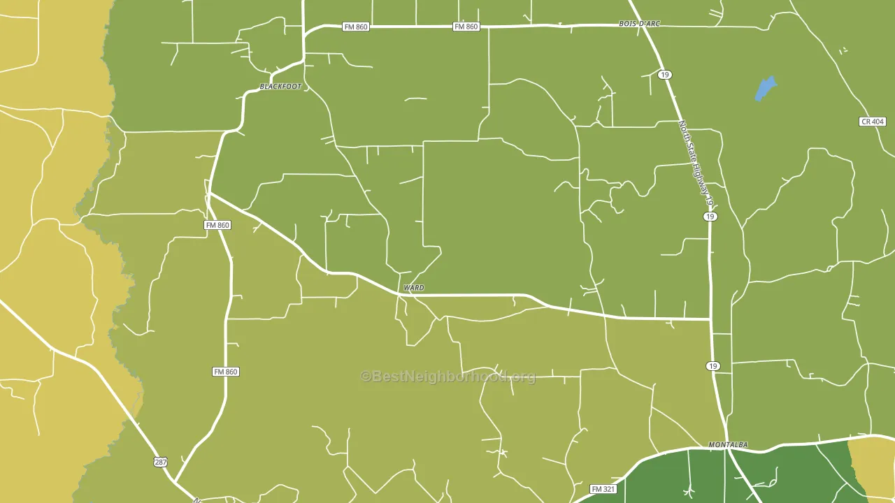 75853, TX block-group voter-turnout map