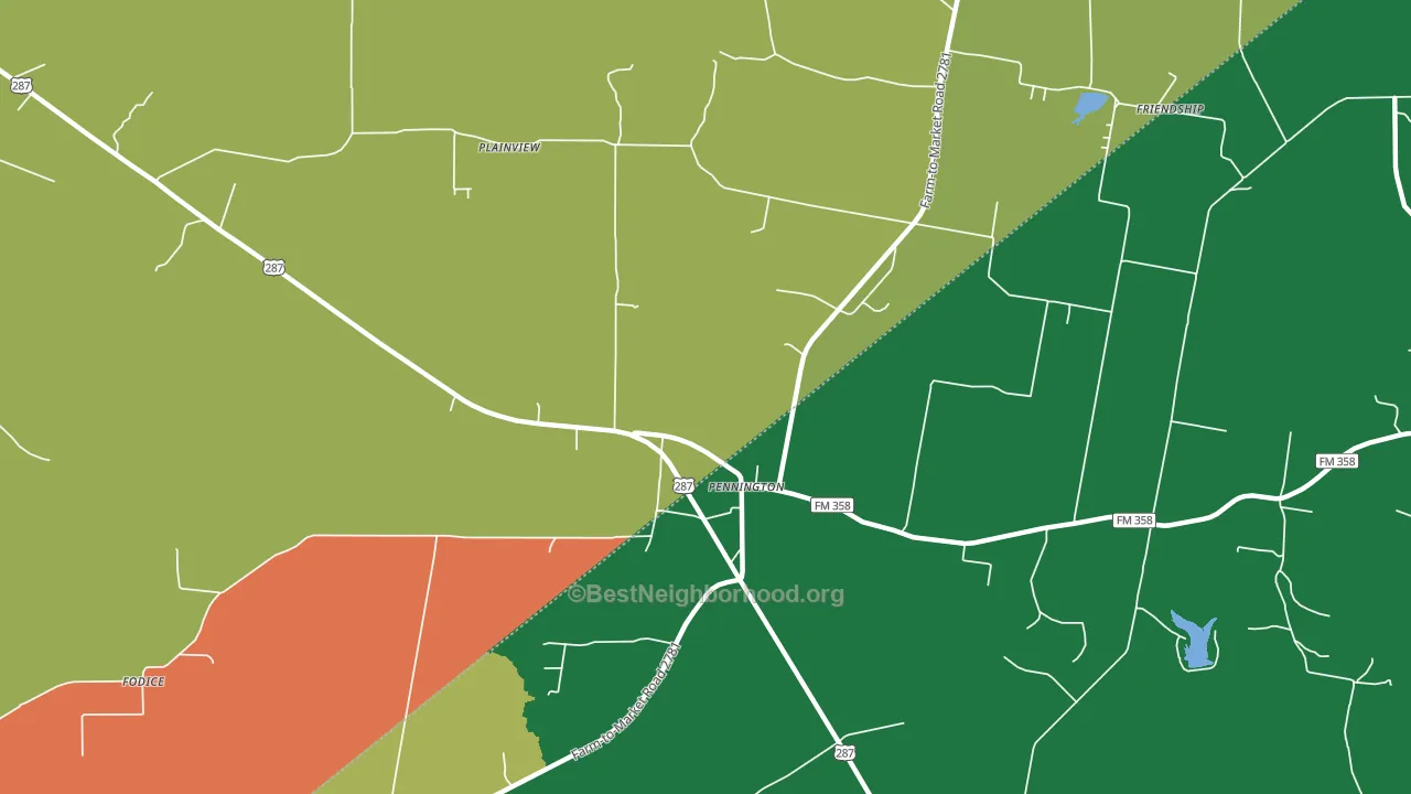 75856, TX block-group voter-turnout map