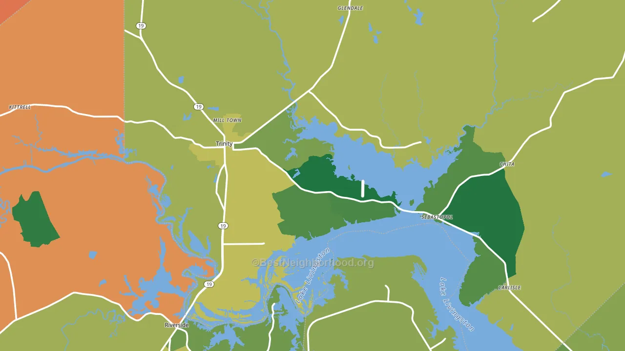75862, TX block-group voter-turnout map