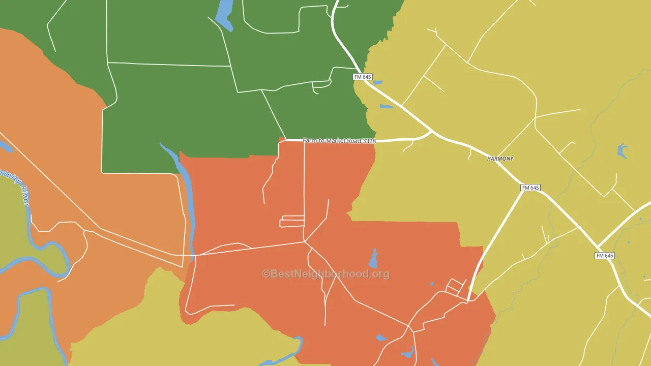75880, TX block-group voter-turnout map