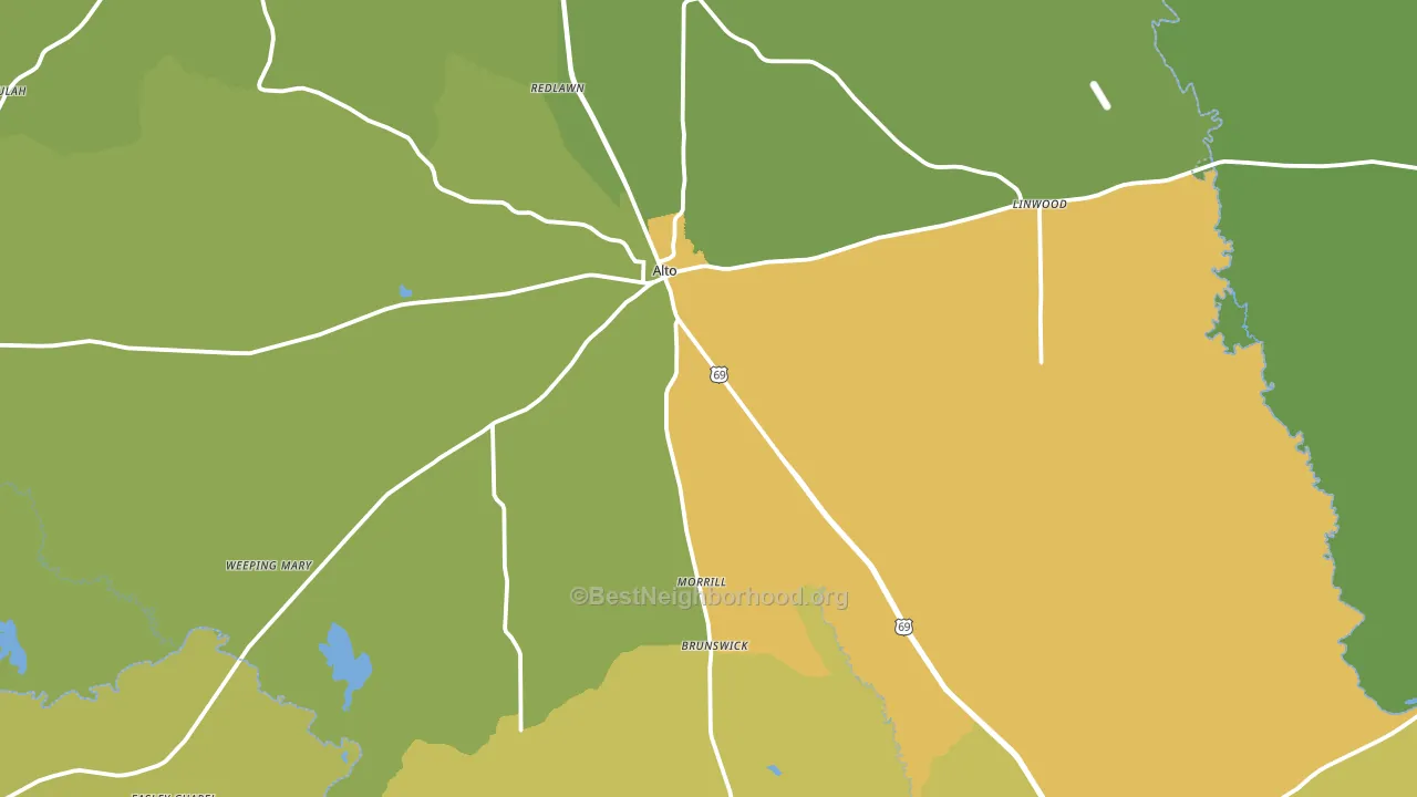 75925, TX block-group voter-turnout map