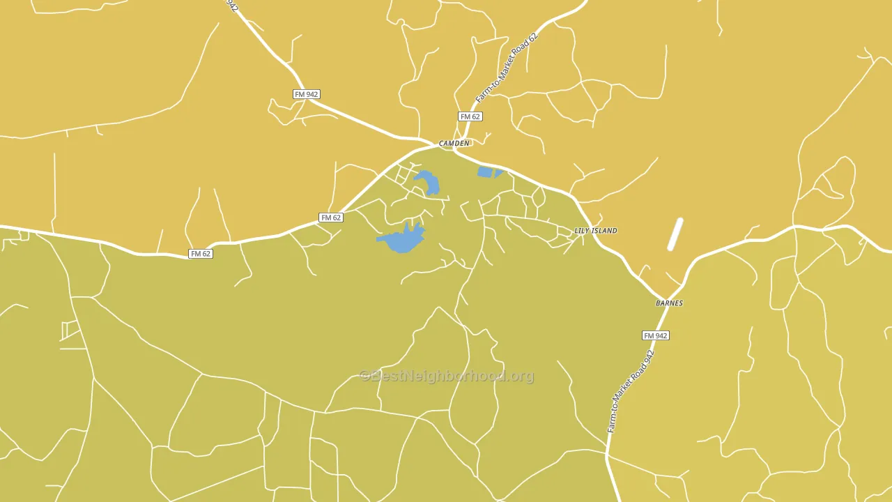 75934, TX block-group voter-turnout map