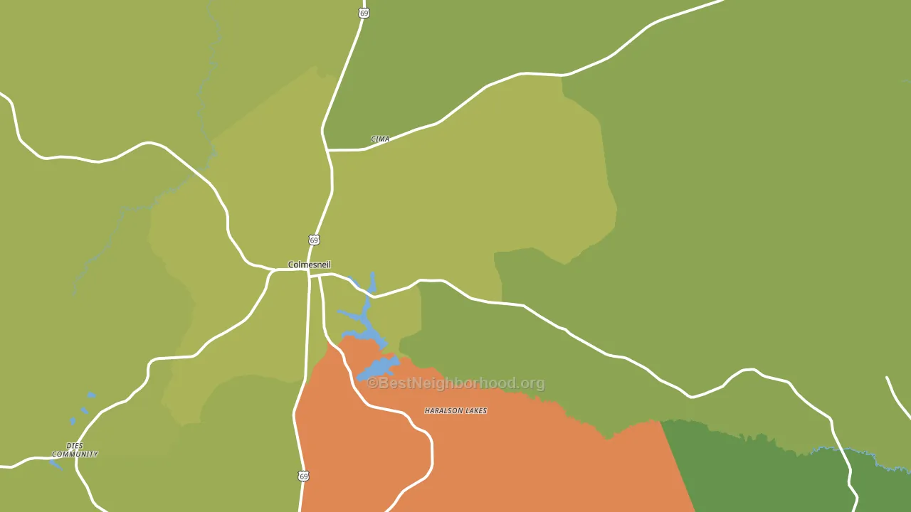 75938, TX block-group voter-turnout map