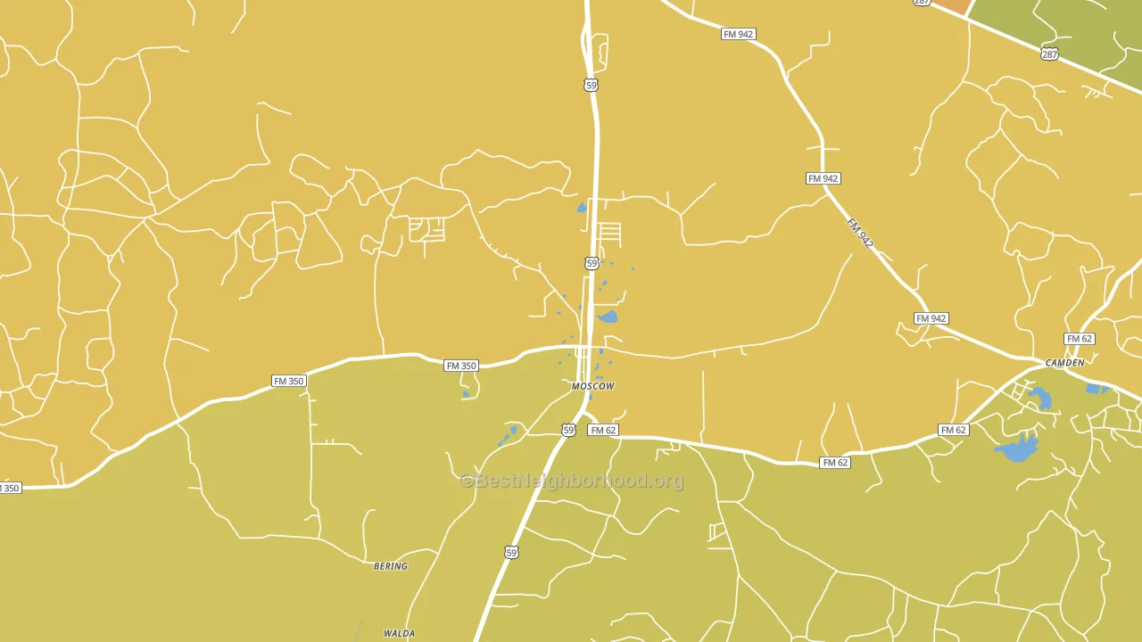 75960, TX block-group voter-turnout map