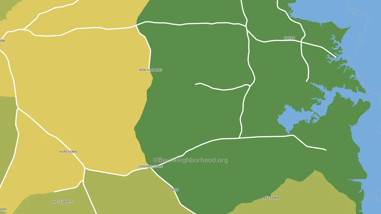 75973, TX block-group voter-turnout map