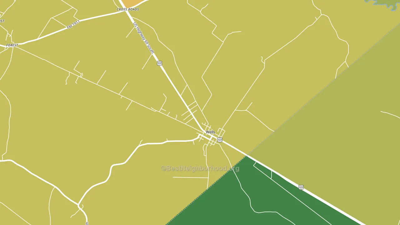75976, TX block-group voter-turnout map