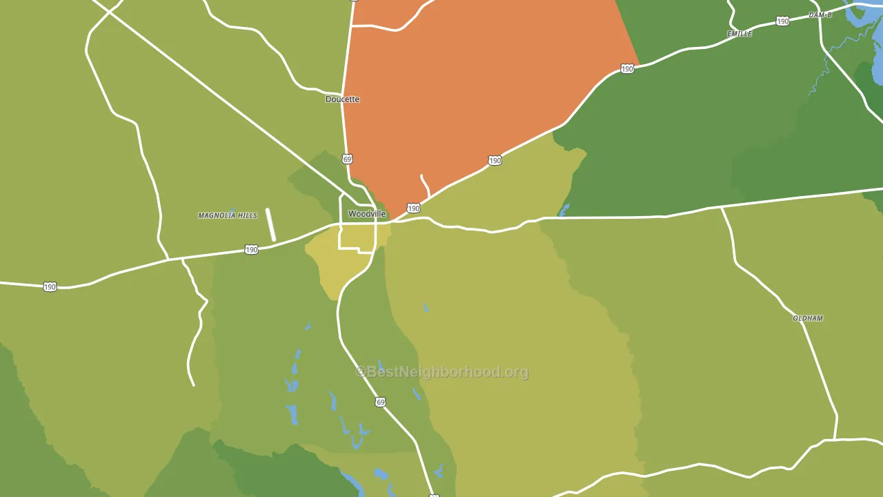 75979, TX block-group voter-turnout map