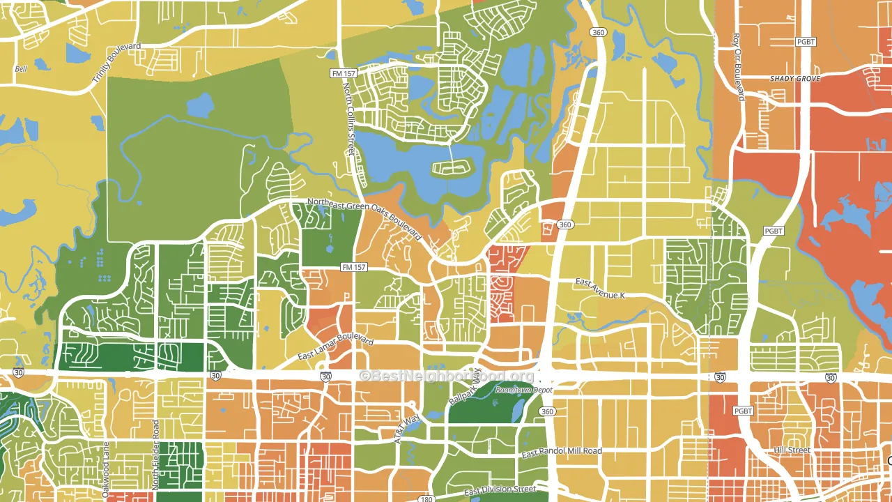 76006, TX block-group voter-turnout map