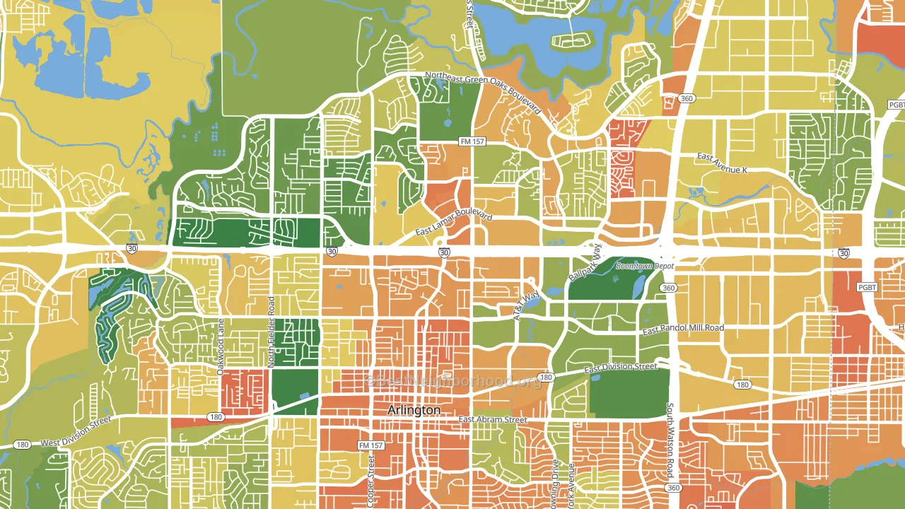 76011, TX block-group voter-turnout map