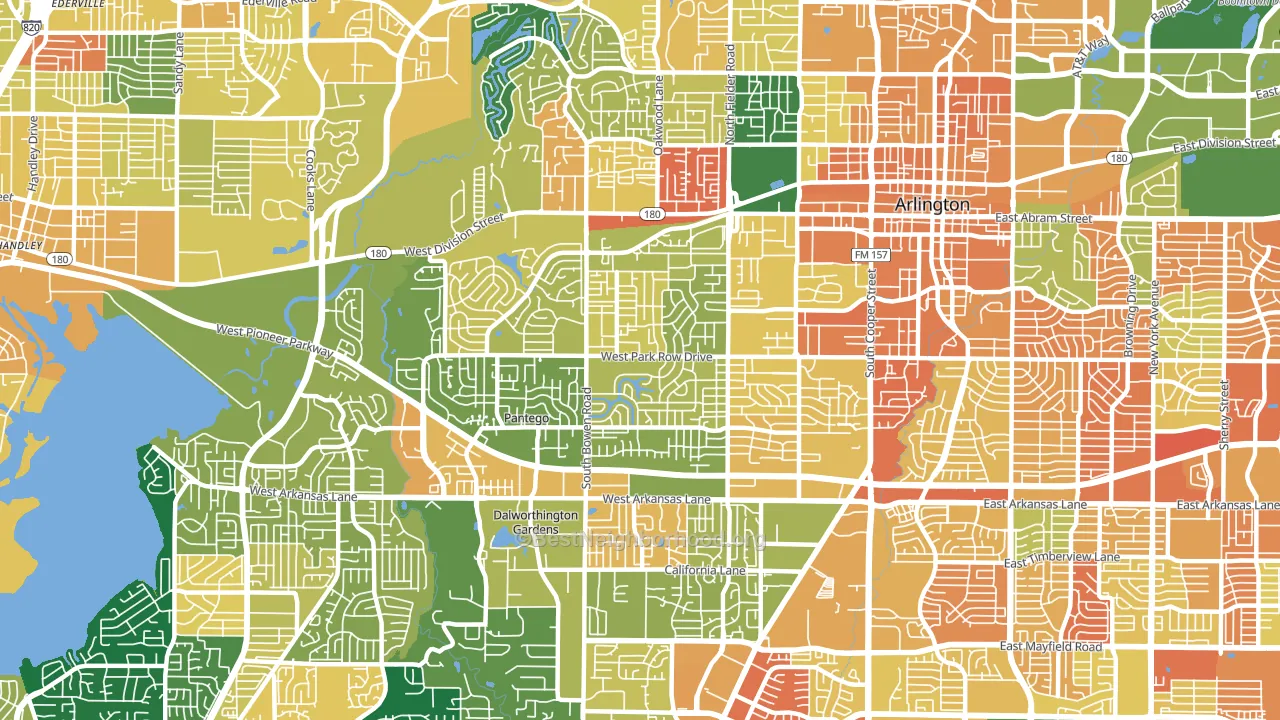 76013, TX block-group voter-turnout map