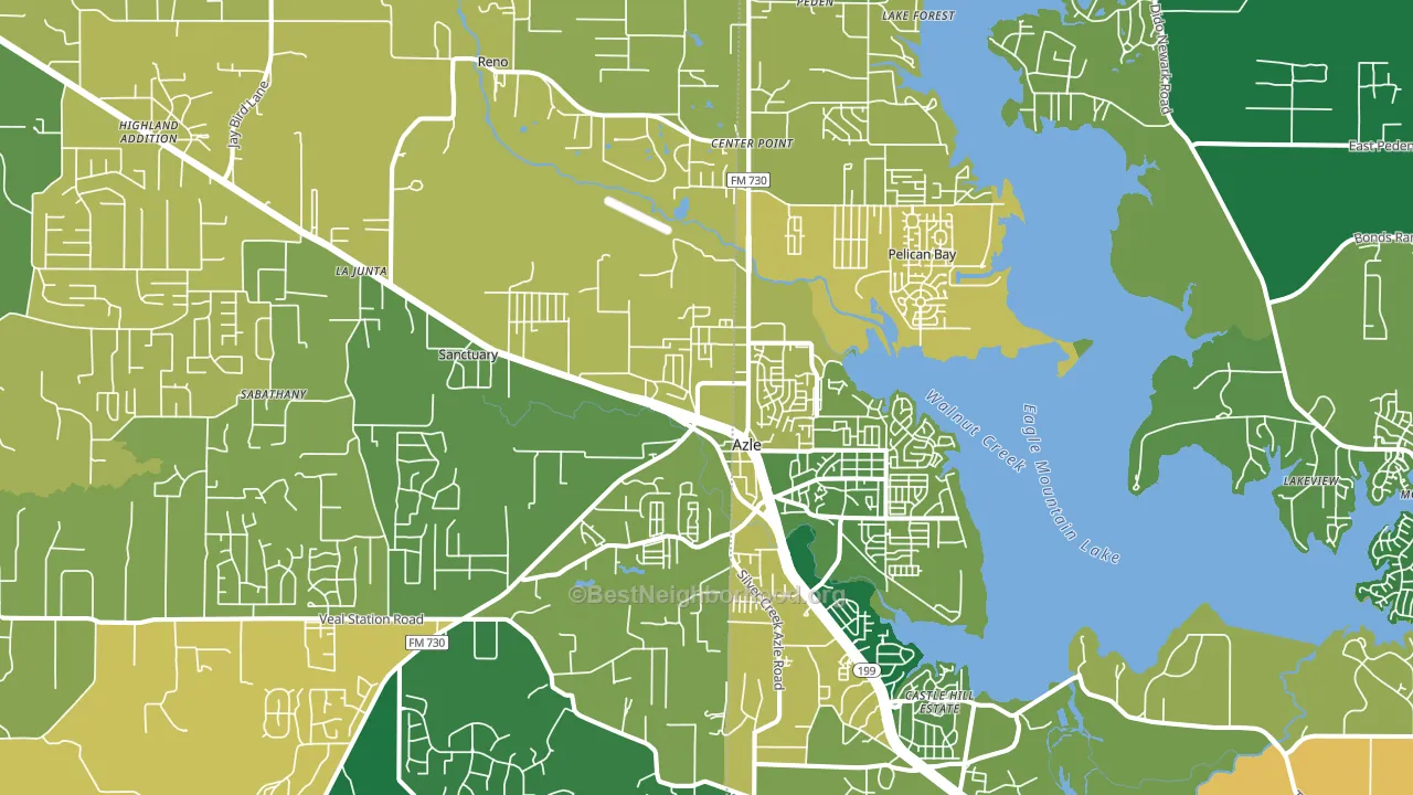 76020, TX block-group voter-turnout map