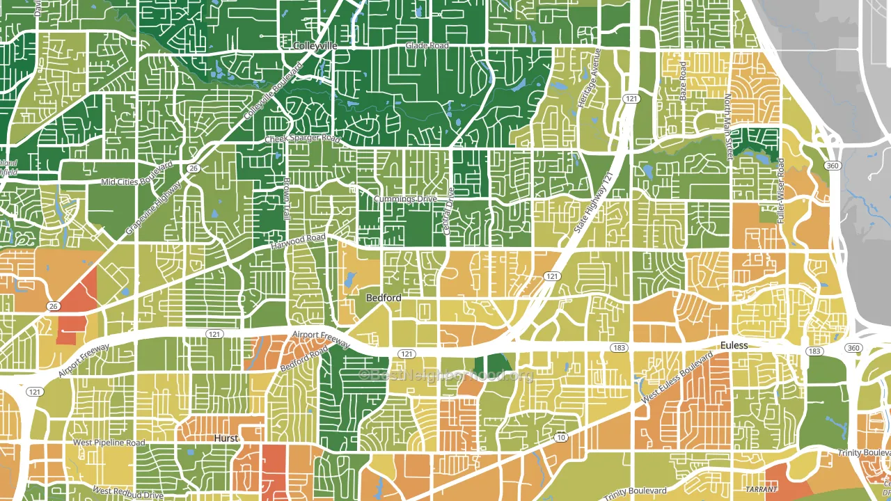 76021, TX block-group voter-turnout map