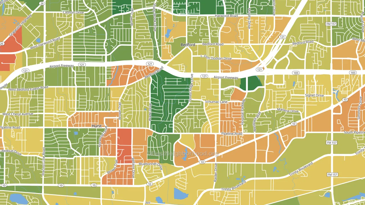 76022, TX block-group voter-turnout map