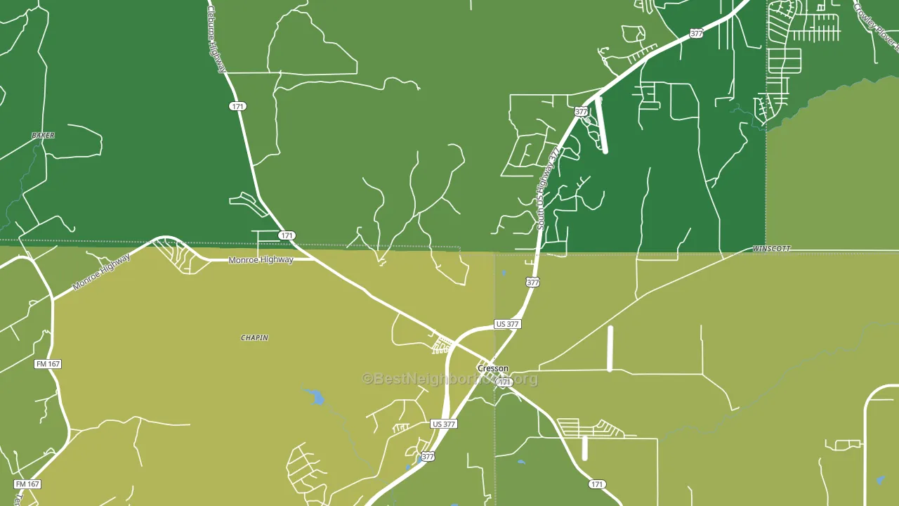 76035, TX block-group voter-turnout map