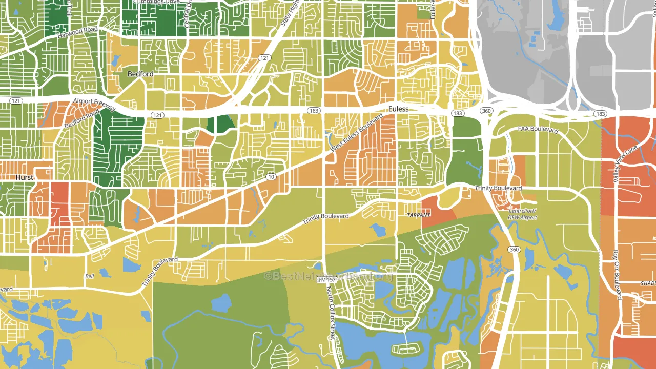 76040, TX block-group voter-turnout map