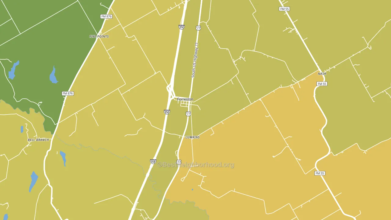 76041, TX block-group voter-turnout map