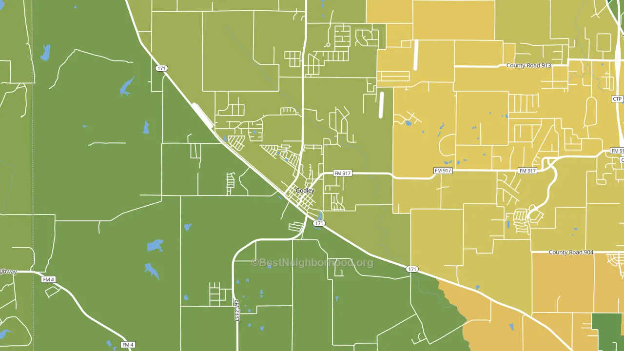 76044, TX block-group voter-turnout map