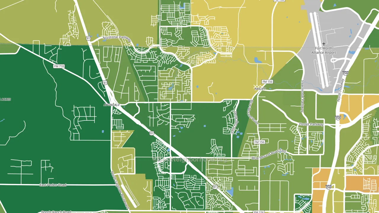 76052, TX block-group voter-turnout map