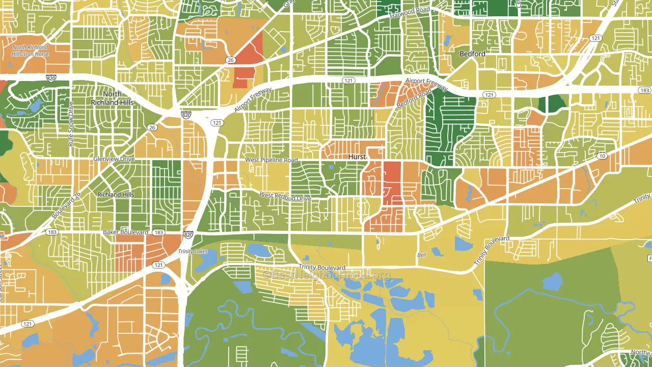76053, TX block-group voter-turnout map