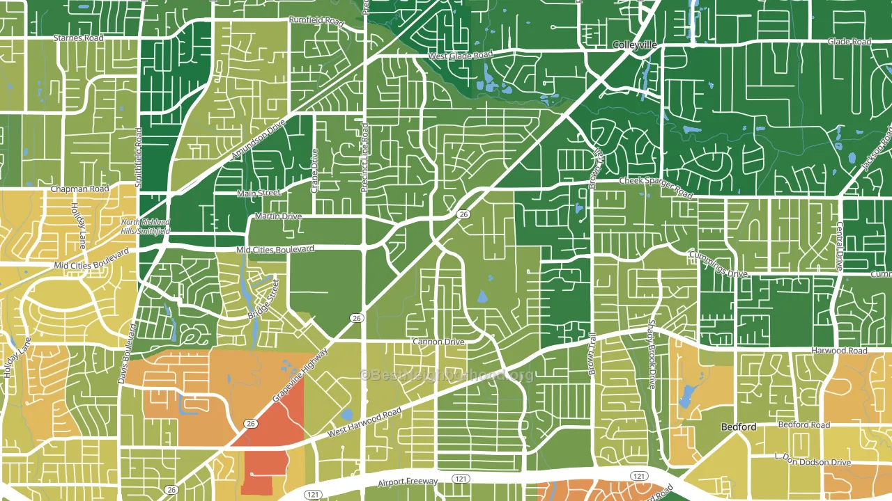 76054, TX block-group voter-turnout map
