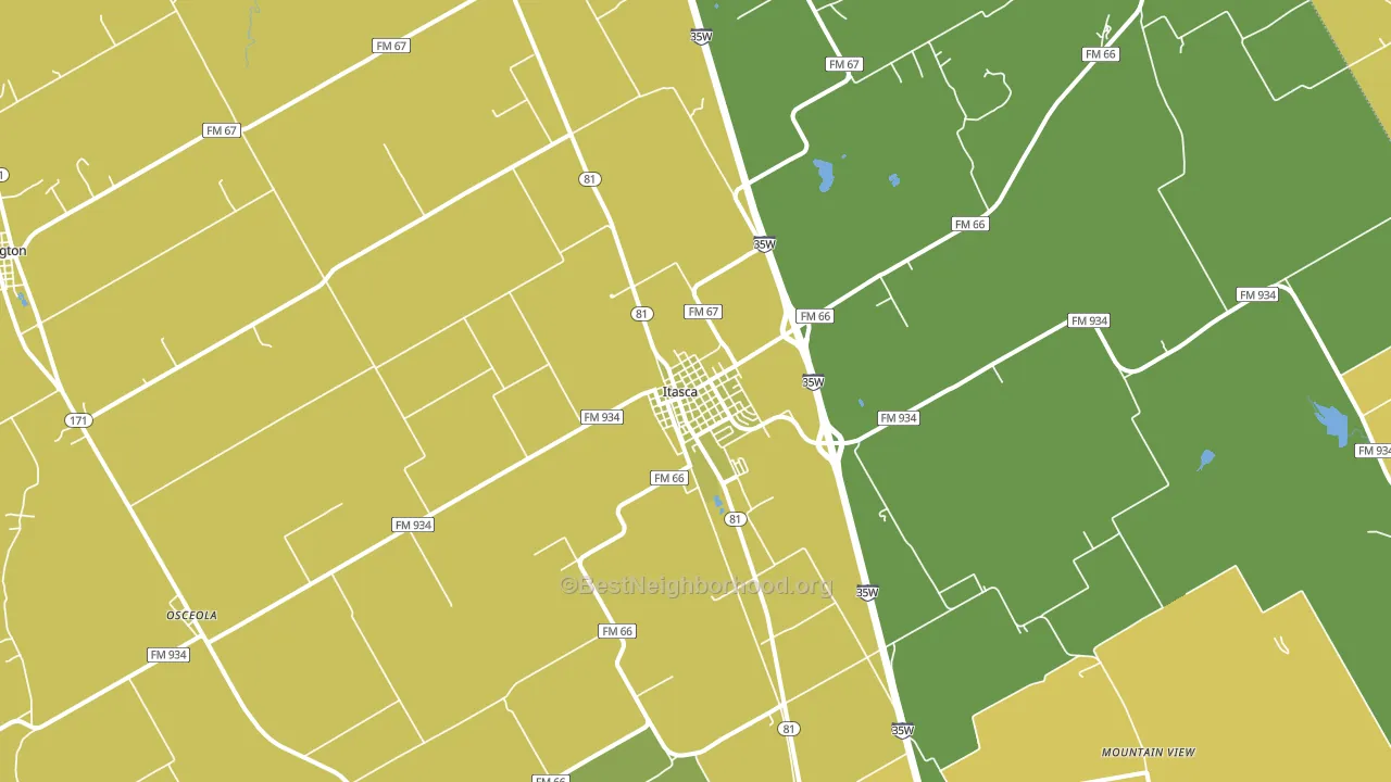 76055, TX block-group voter-turnout map