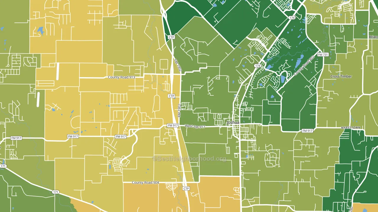 76058, TX block-group voter-turnout map