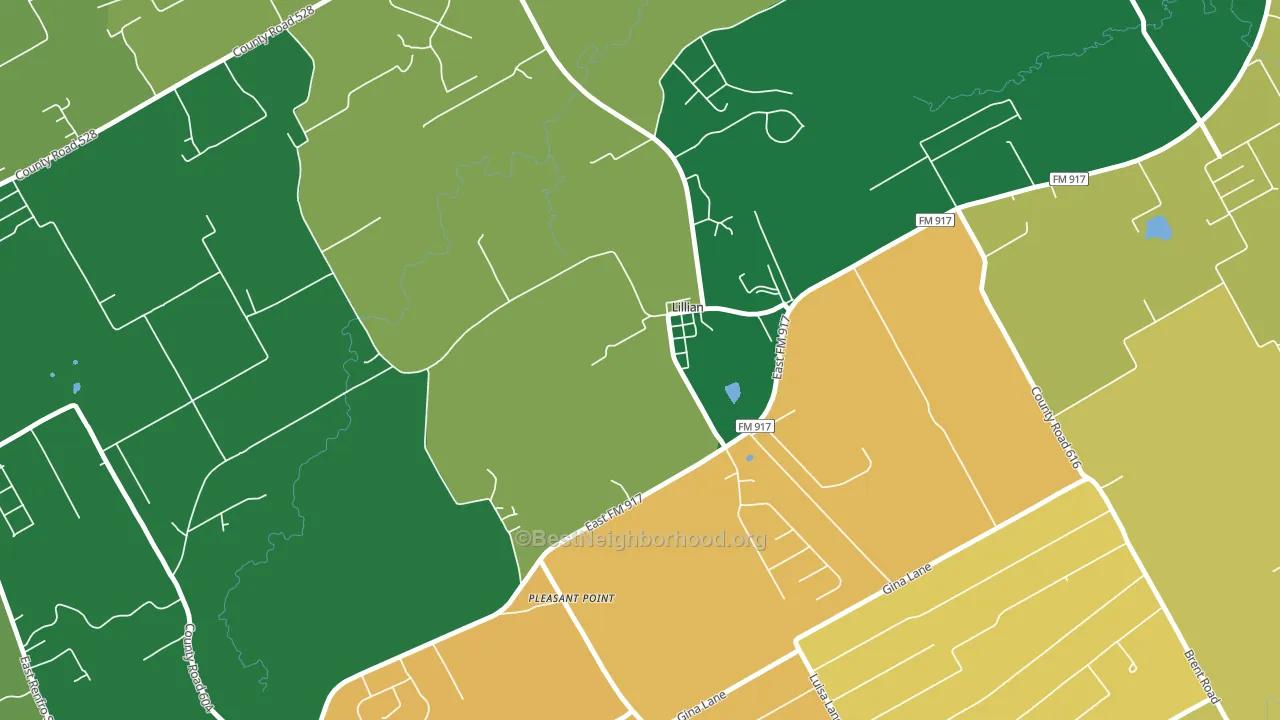 76061, TX block-group voter-turnout map
