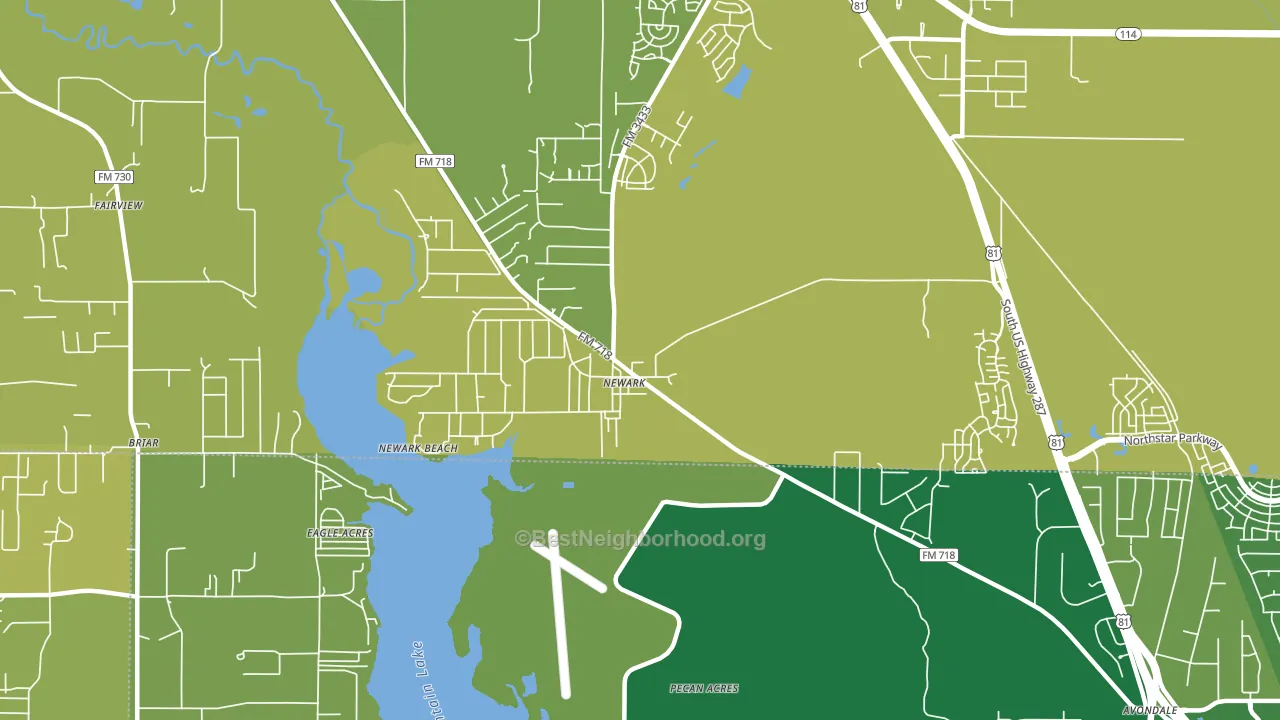 76071, TX block-group voter-turnout map