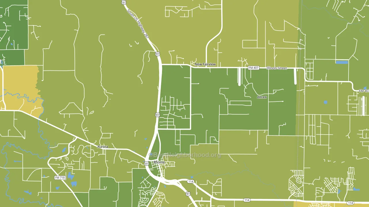 76078, TX block-group voter-turnout map