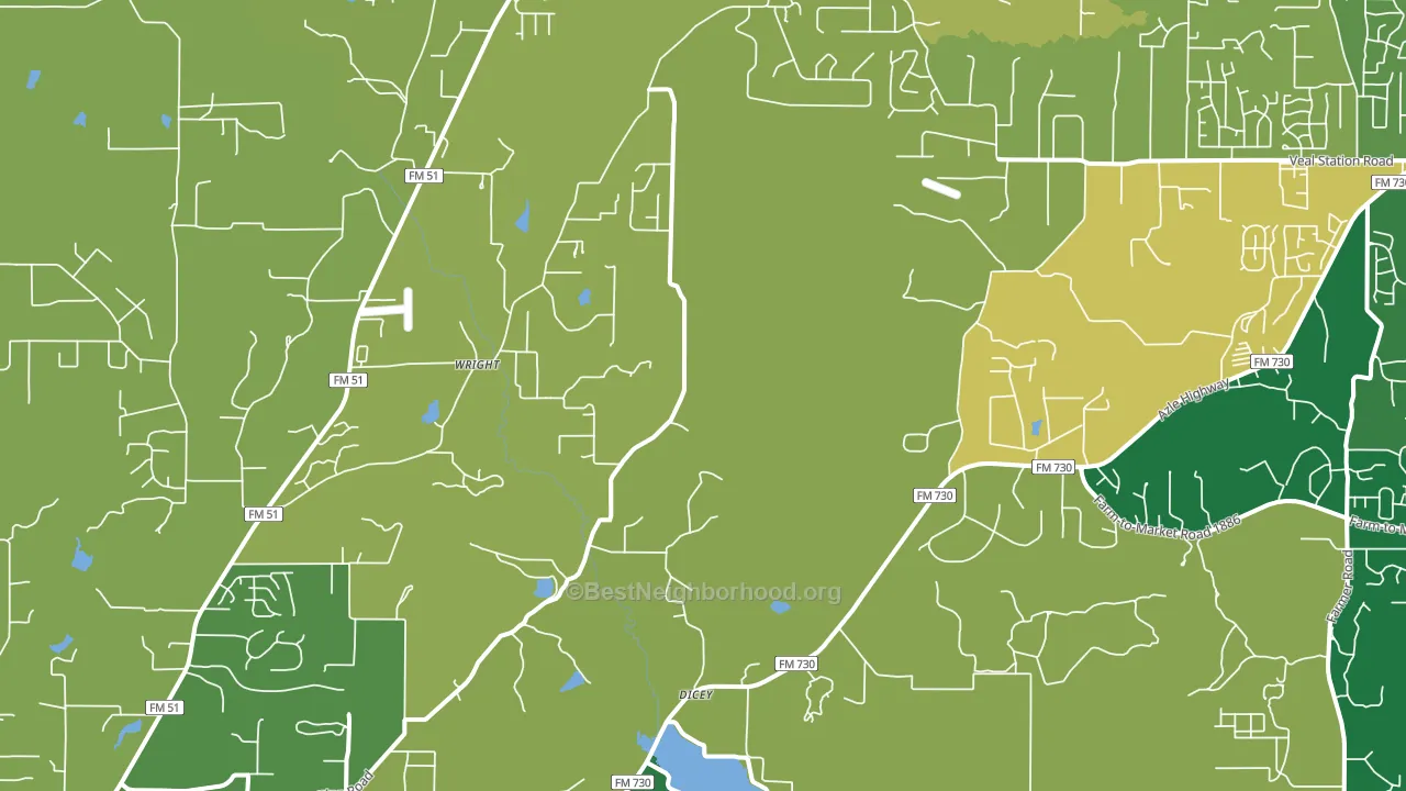 76085, TX block-group voter-turnout map