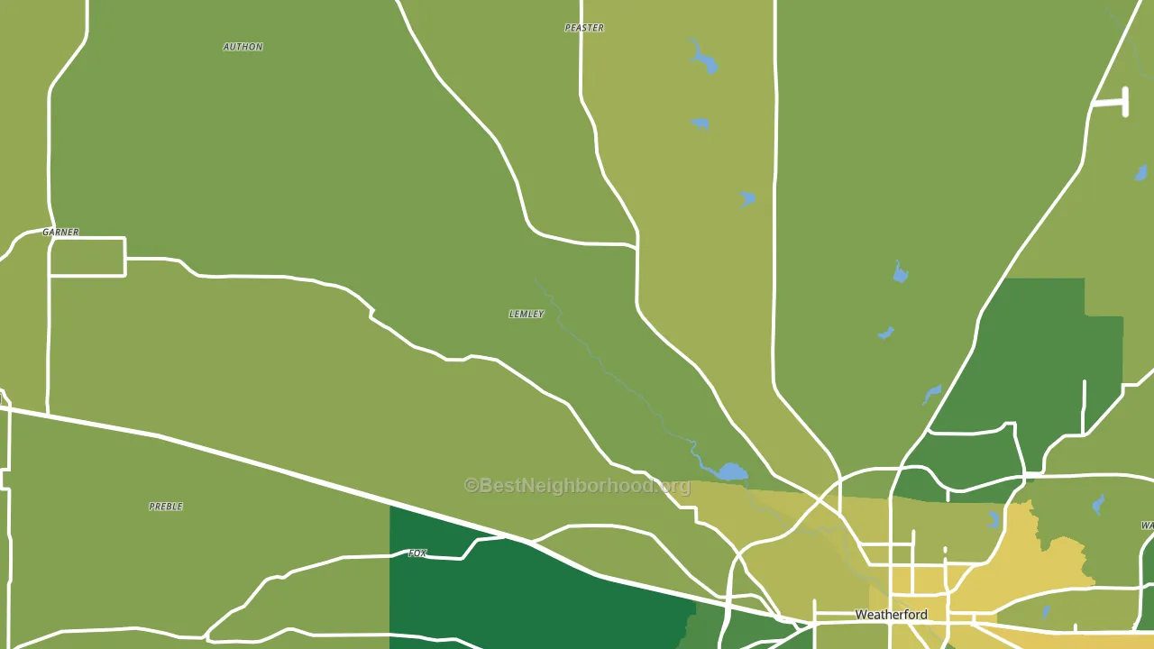 76088, TX block-group voter-turnout map