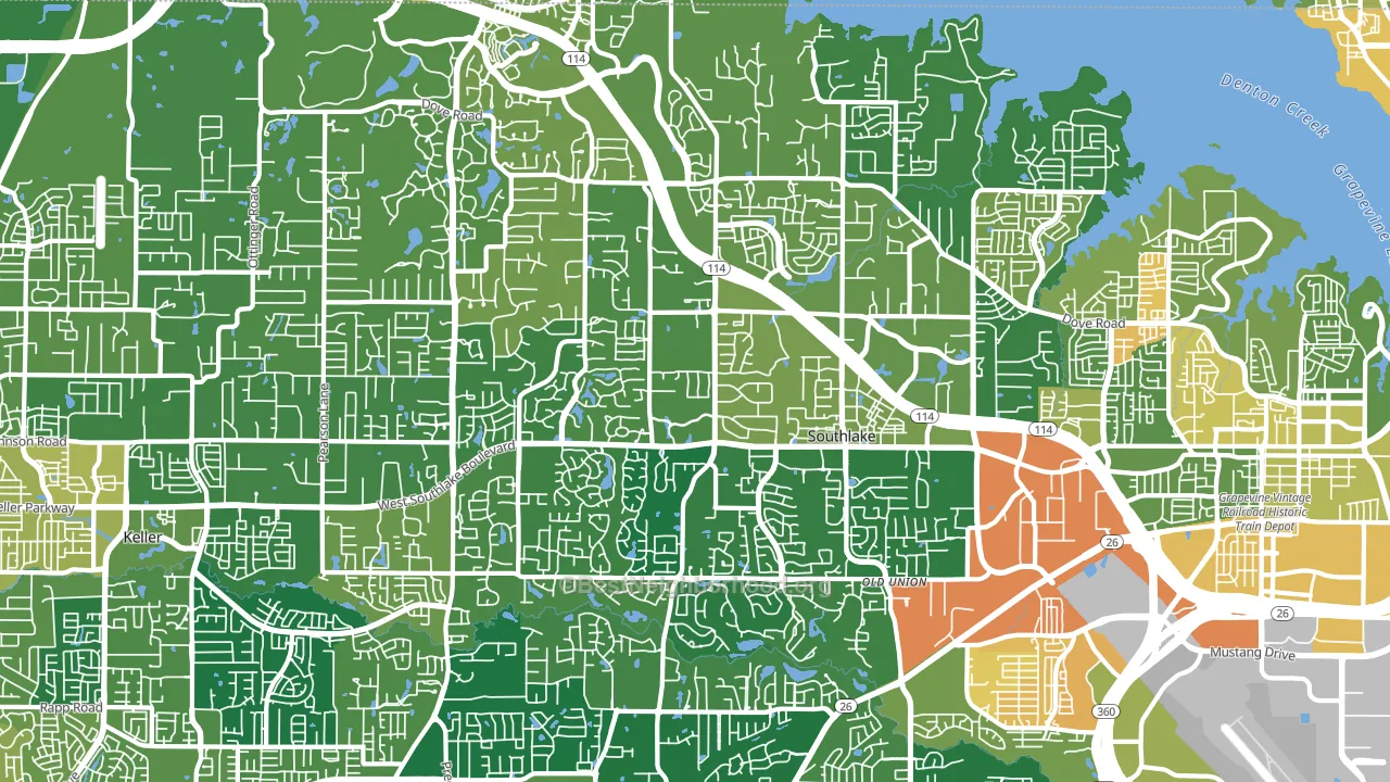 76092, TX block-group voter-turnout map