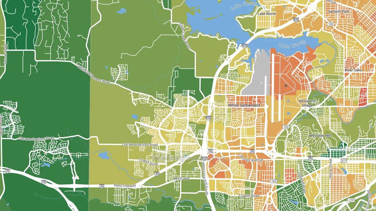 76108, TX block-group voter-turnout map