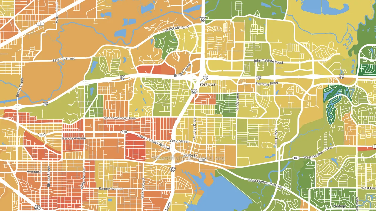 76112, TX block-group voter-turnout map