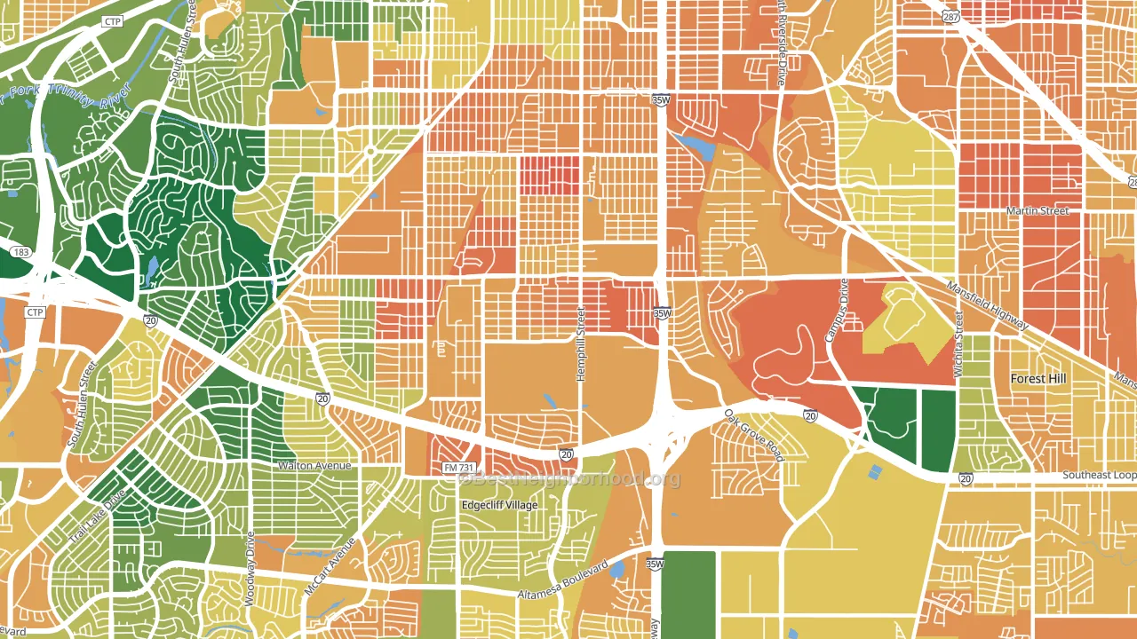 76115, TX block-group voter-turnout map