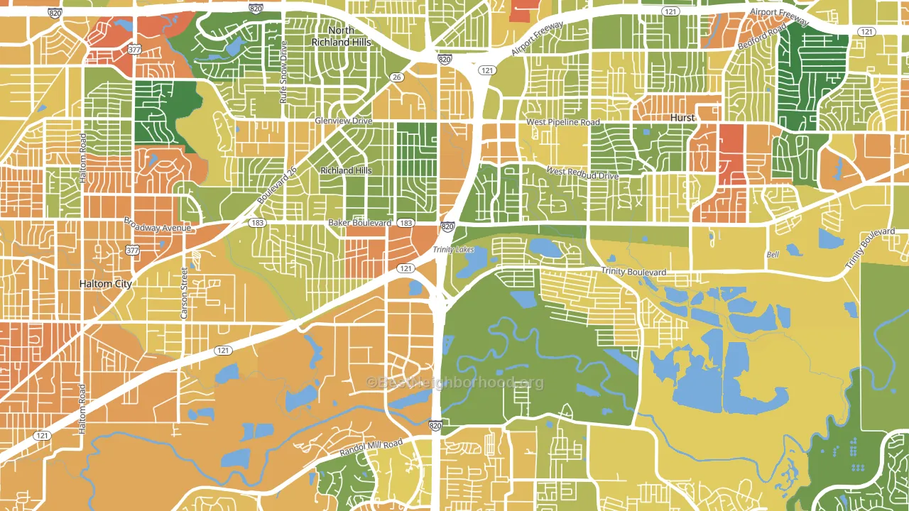 76118, TX block-group voter-turnout map