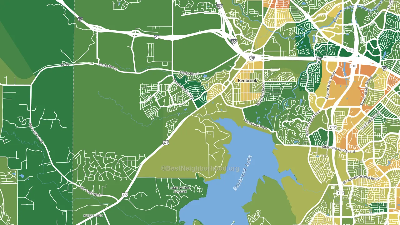 76126, TX block-group voter-turnout map